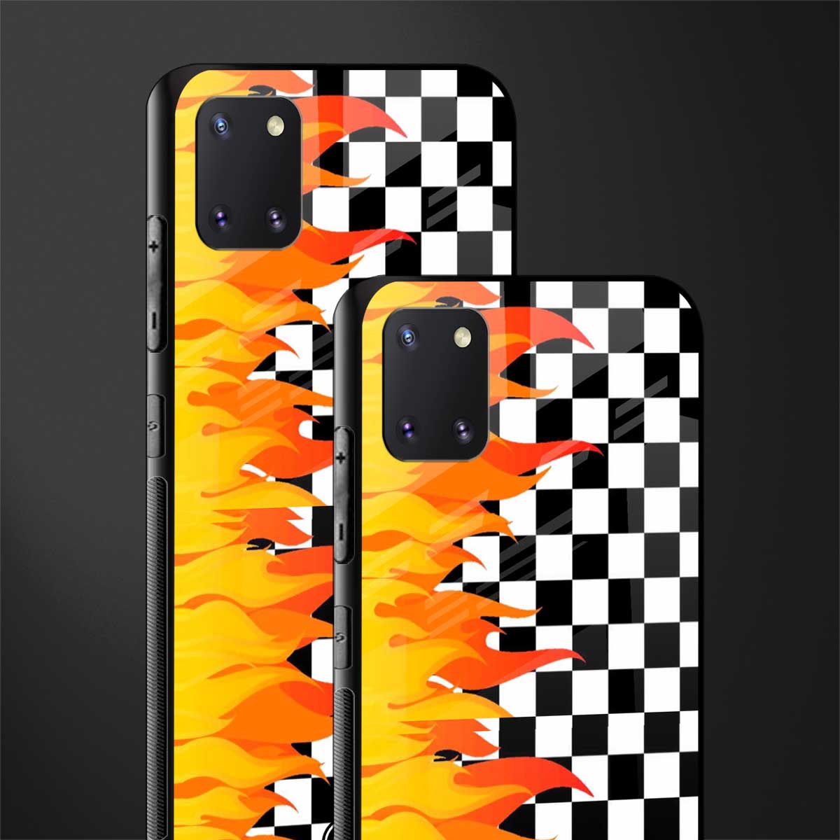 lil flames wild mode glass case for samsung a81 image-2