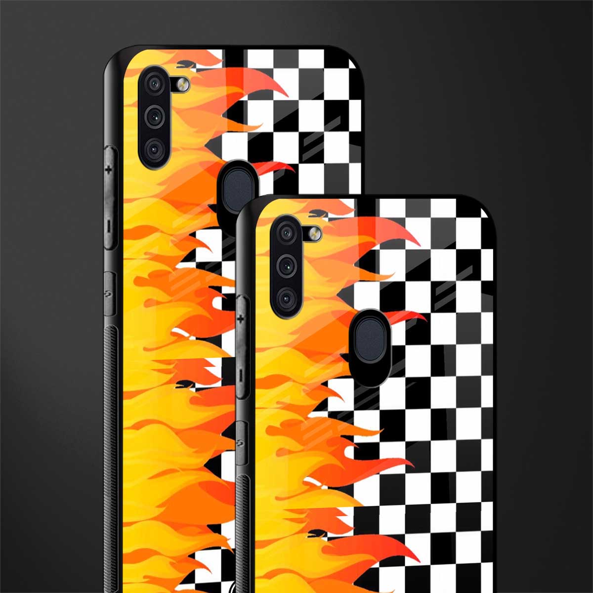 lil flames wild mode glass case for samsung a11 image-2
