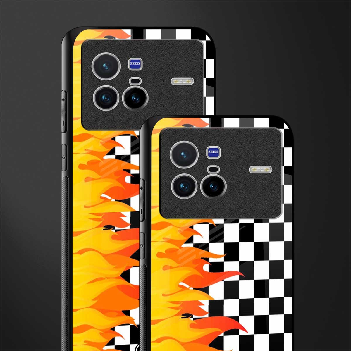 lil flames wild mode glass case for vivo x80 image-2