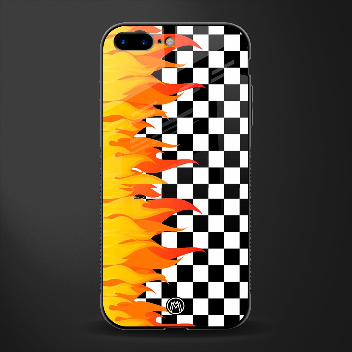 lil flames wild mode glass case for iphone 7 plus image