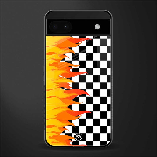 lil flames wild mode back phone cover | glass case for google pixel 6a