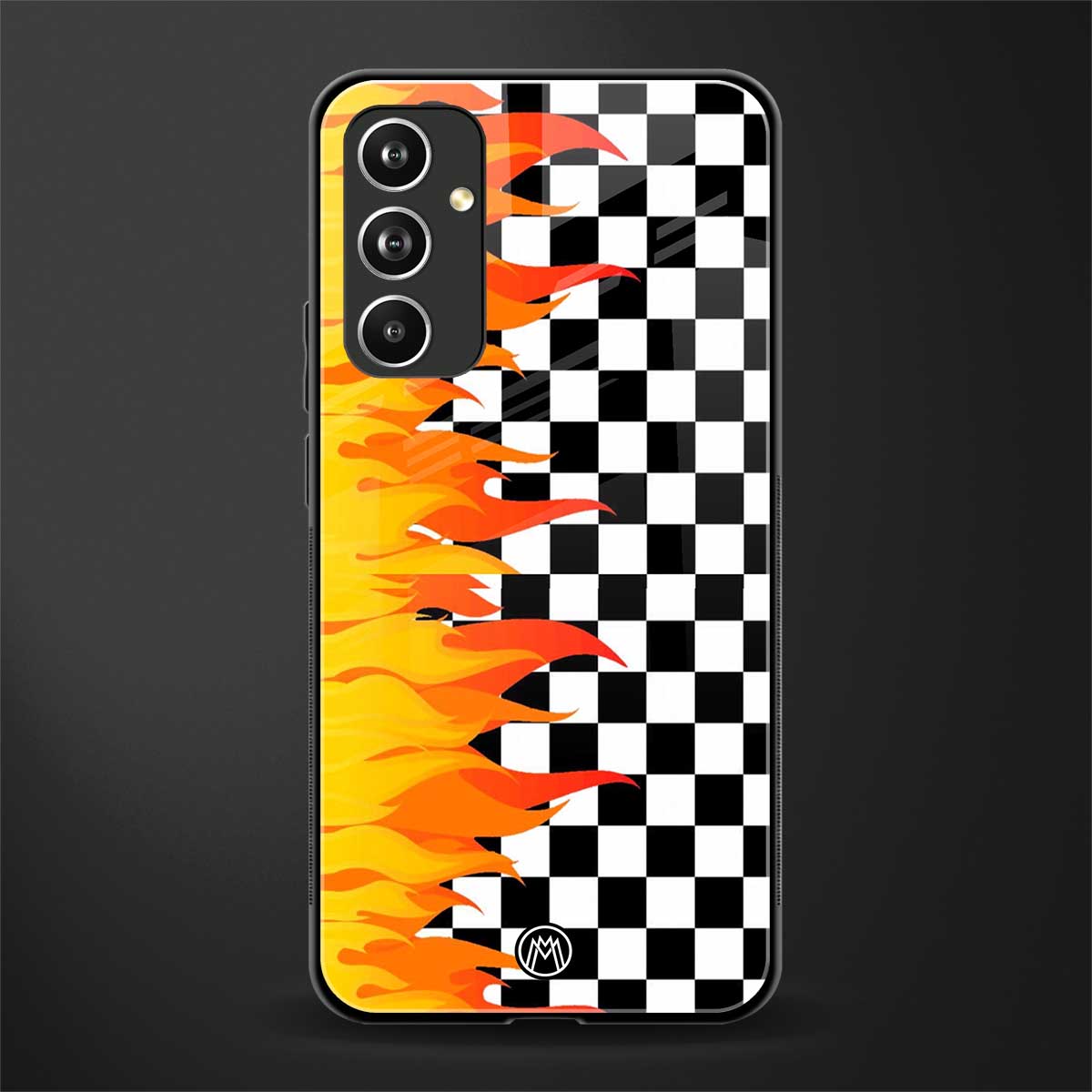 lil flames wild mode back phone cover | glass case for samsung galaxy a54 5g