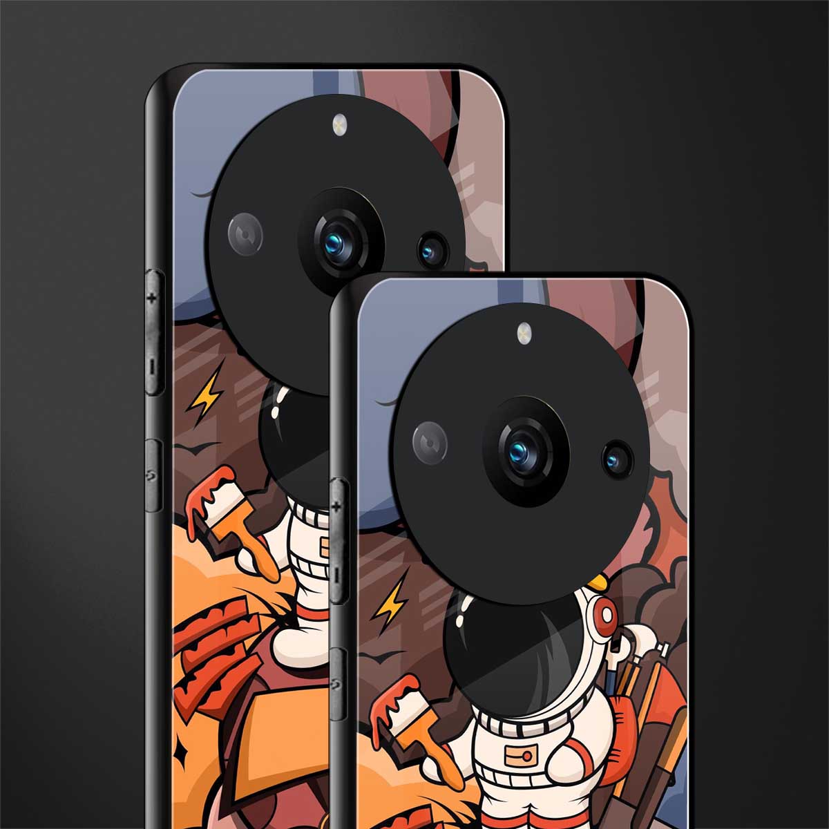 lil spaceman back phone cover | glass case for realme 11 pro 5g