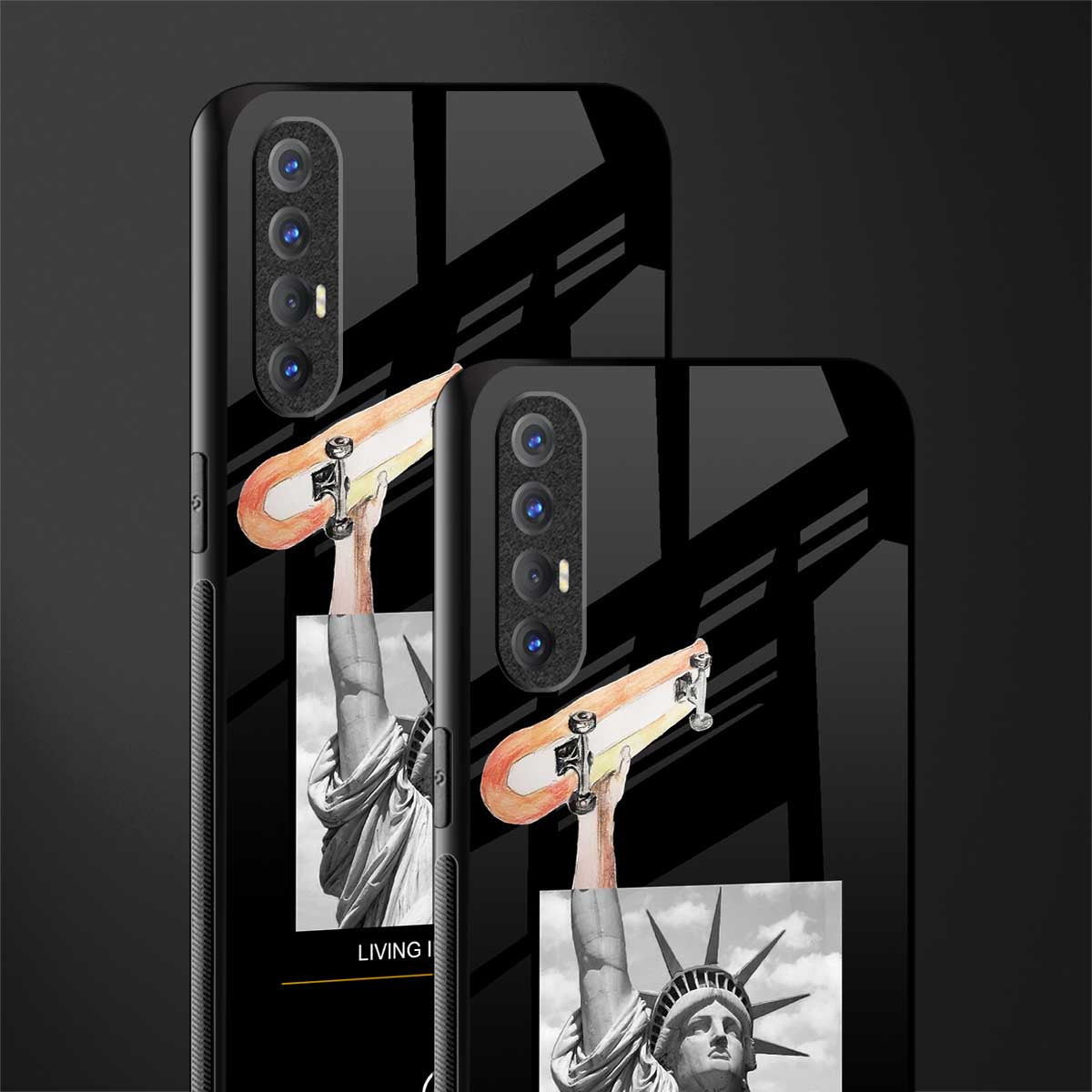 living in the city glass case for oppo reno 3 pro image-2