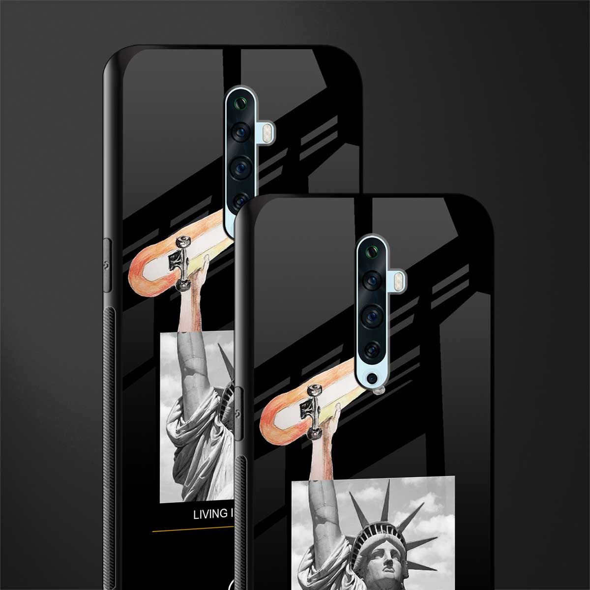 living in the city glass case for oppo reno 2f image-2
