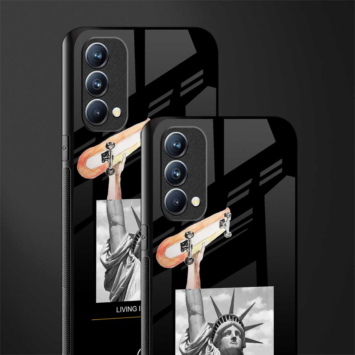 living in the city glass case for oppo f19s image-2