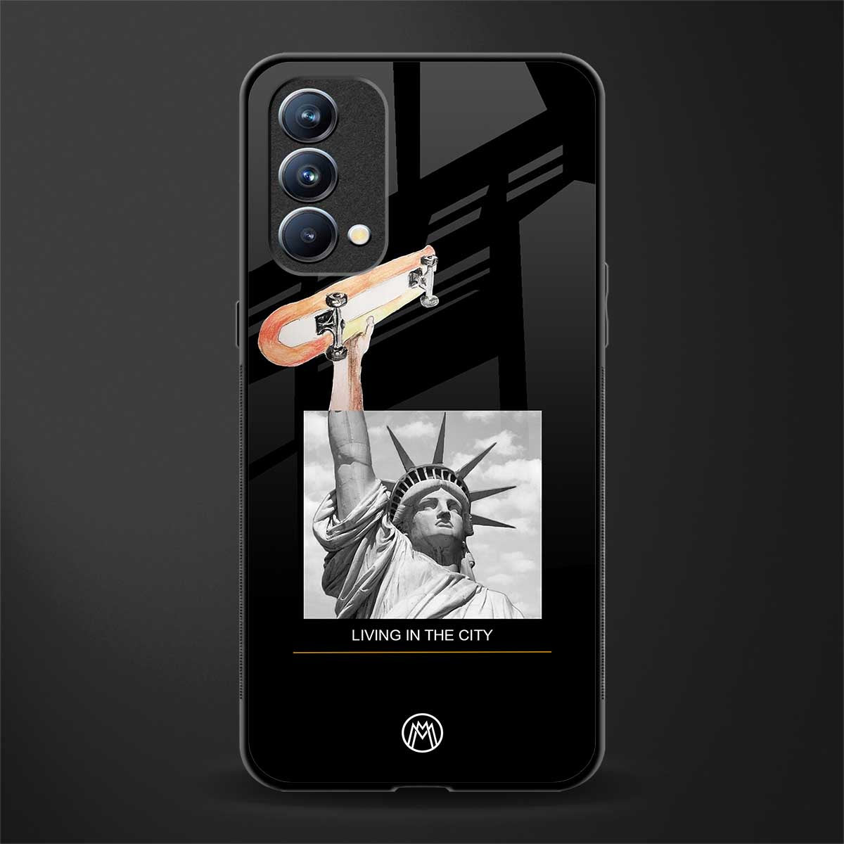 living in the city glass case for oppo f19s image