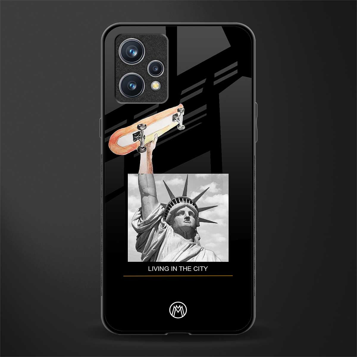 living in the city glass case for realme 9 4g image