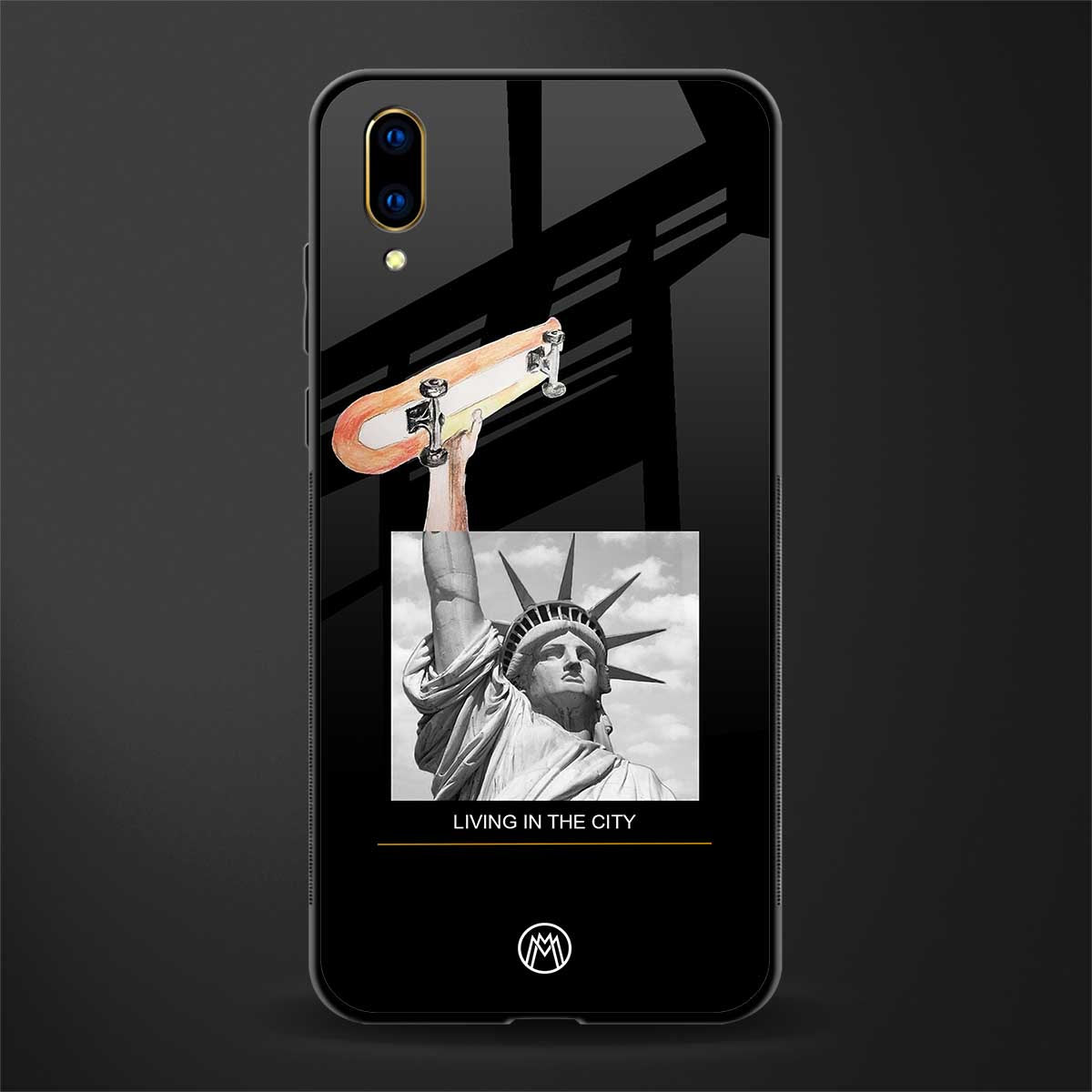 living in the city glass case for vivo v11 pro image
