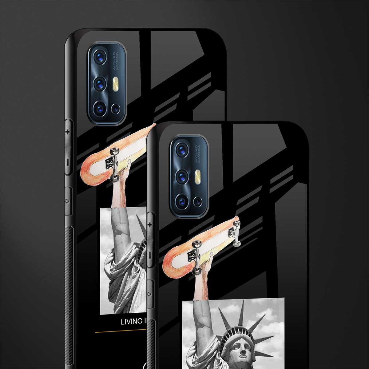 living in the city glass case for vivo v17 image-2