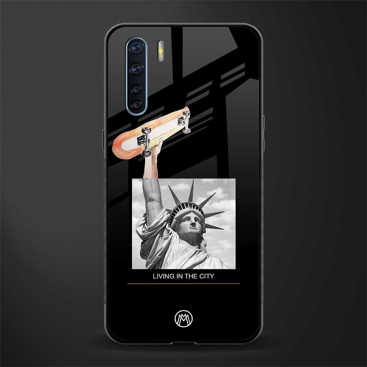living in the city glass case for oppo f15 image