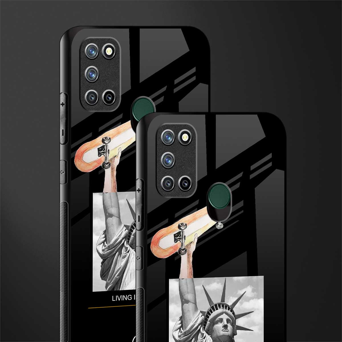 living in the city glass case for realme 7i image-2