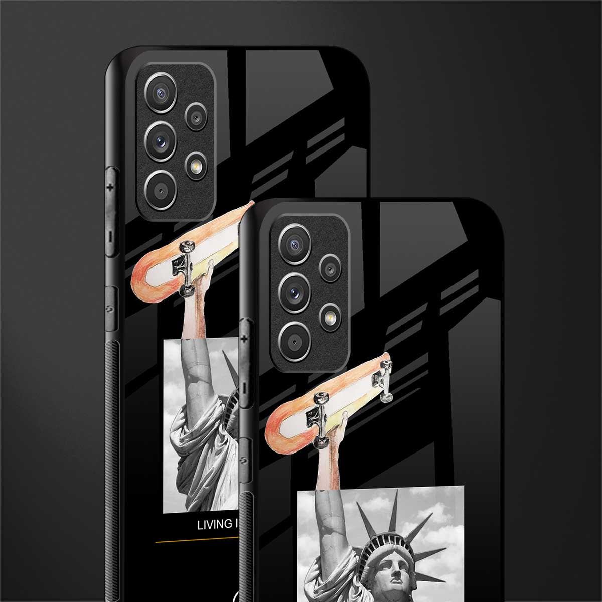 living in the city glass case for samsung galaxy a72 image-2