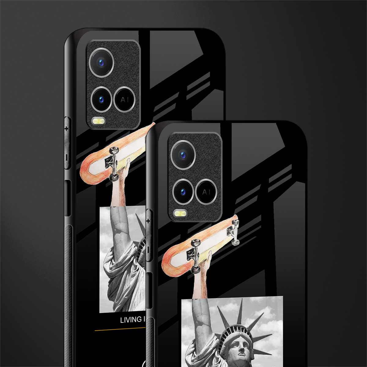 living in the city glass case for vivo y33s vivo y33t image-2