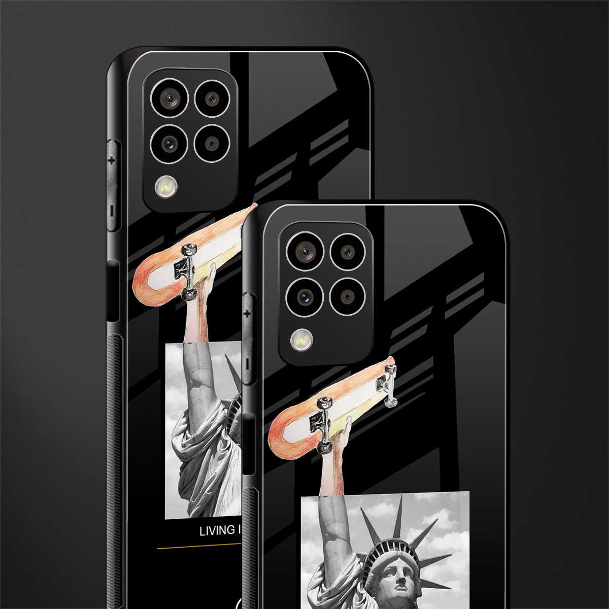 living in the city back phone cover | glass case for samsung galaxy m33 5g