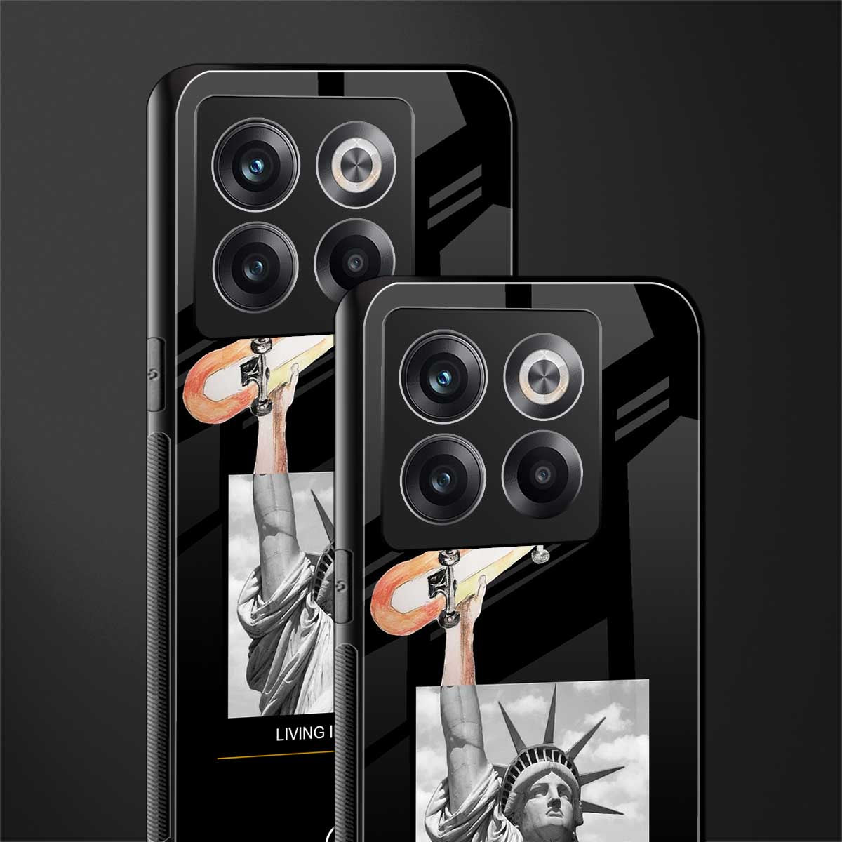 living in the city back phone cover | glass case for oneplus 10t