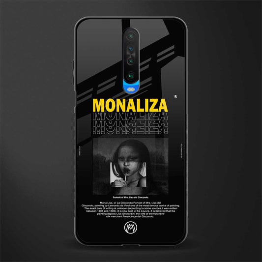 lollipop monaliza phone case | glass case for poco x2