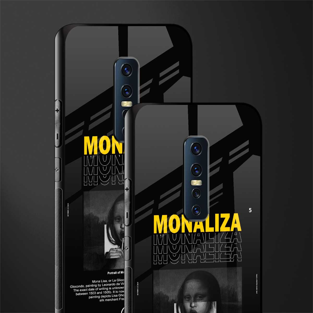 lollipop monaliza phone case | glass case for vivo v17 pro