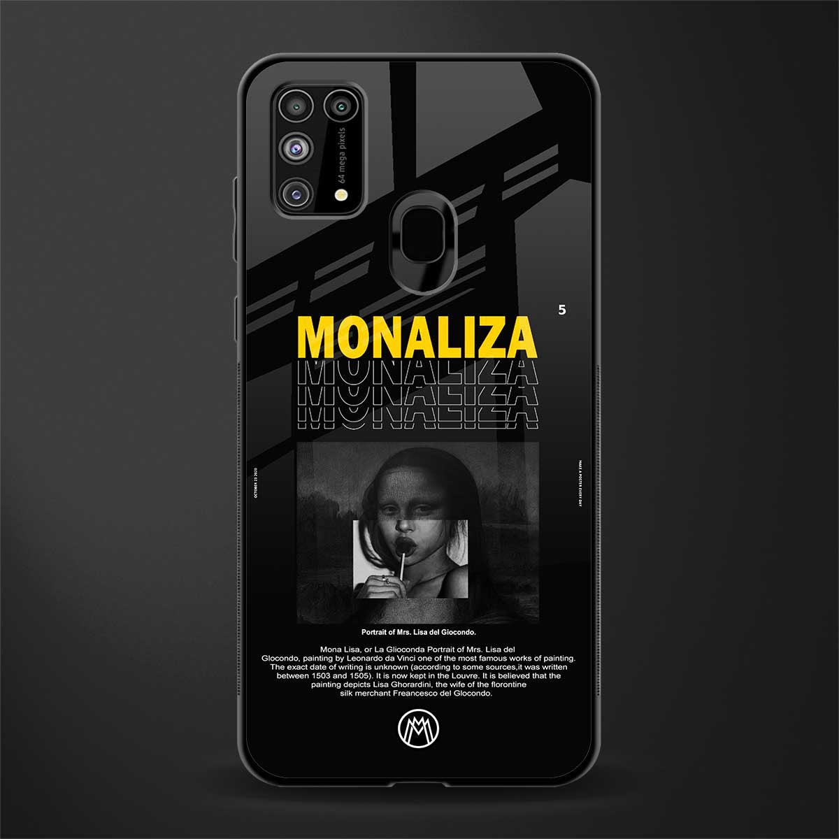 lollipop monaliza glass case for samsung galaxy m31 prime edition image
