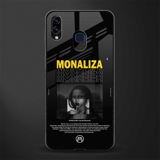 lollipop monaliza phone case | glass case for samsung galaxy a20