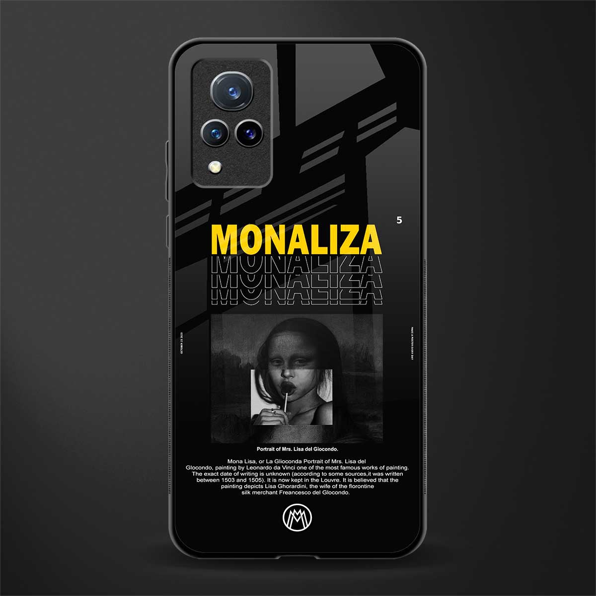 lollipop monaliza glass case for vivo v21 5g image