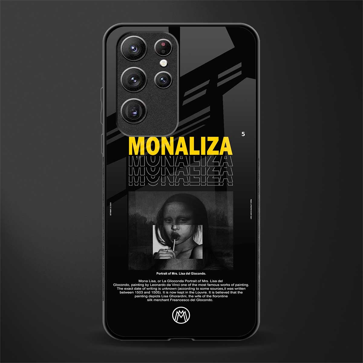 lollipop monaliza glass case for samsung galaxy s21 ultra image
