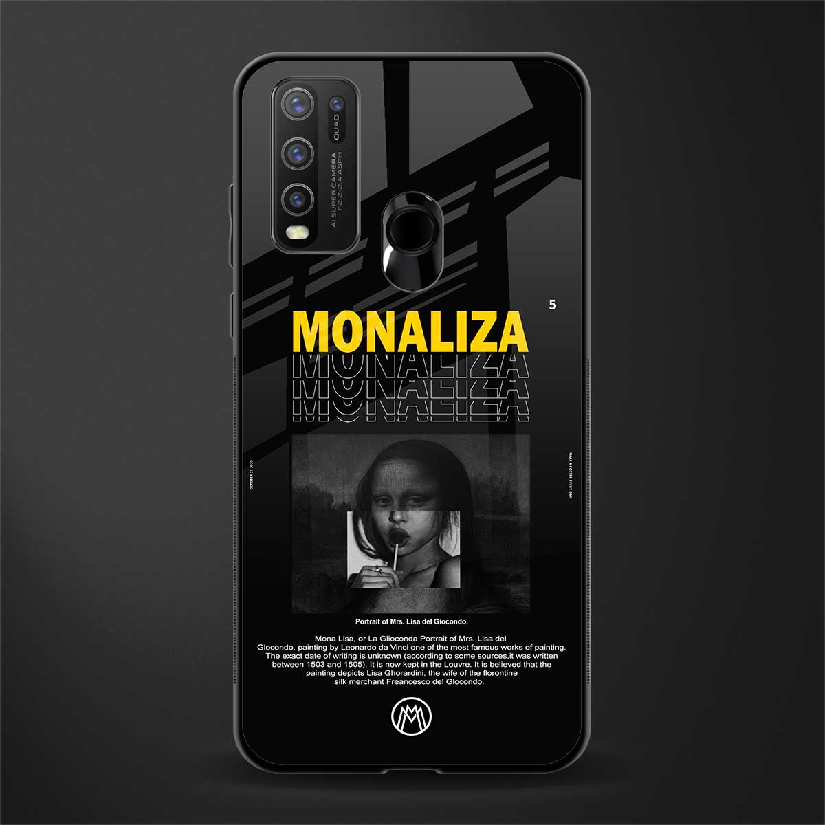 lollipop monaliza glass case for vivo y30 image