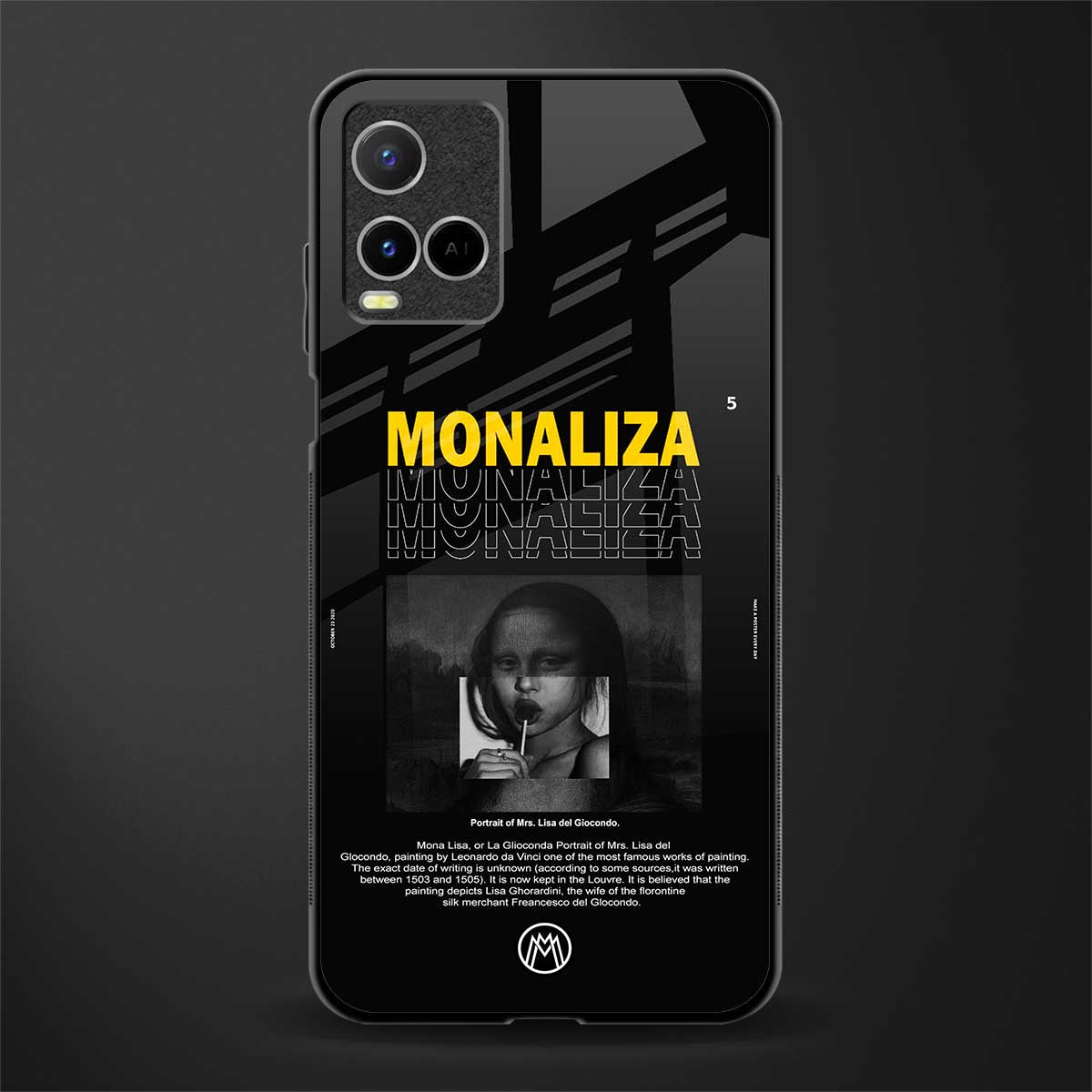 lollipop monaliza glass case for vivo y33s vivo y33t image