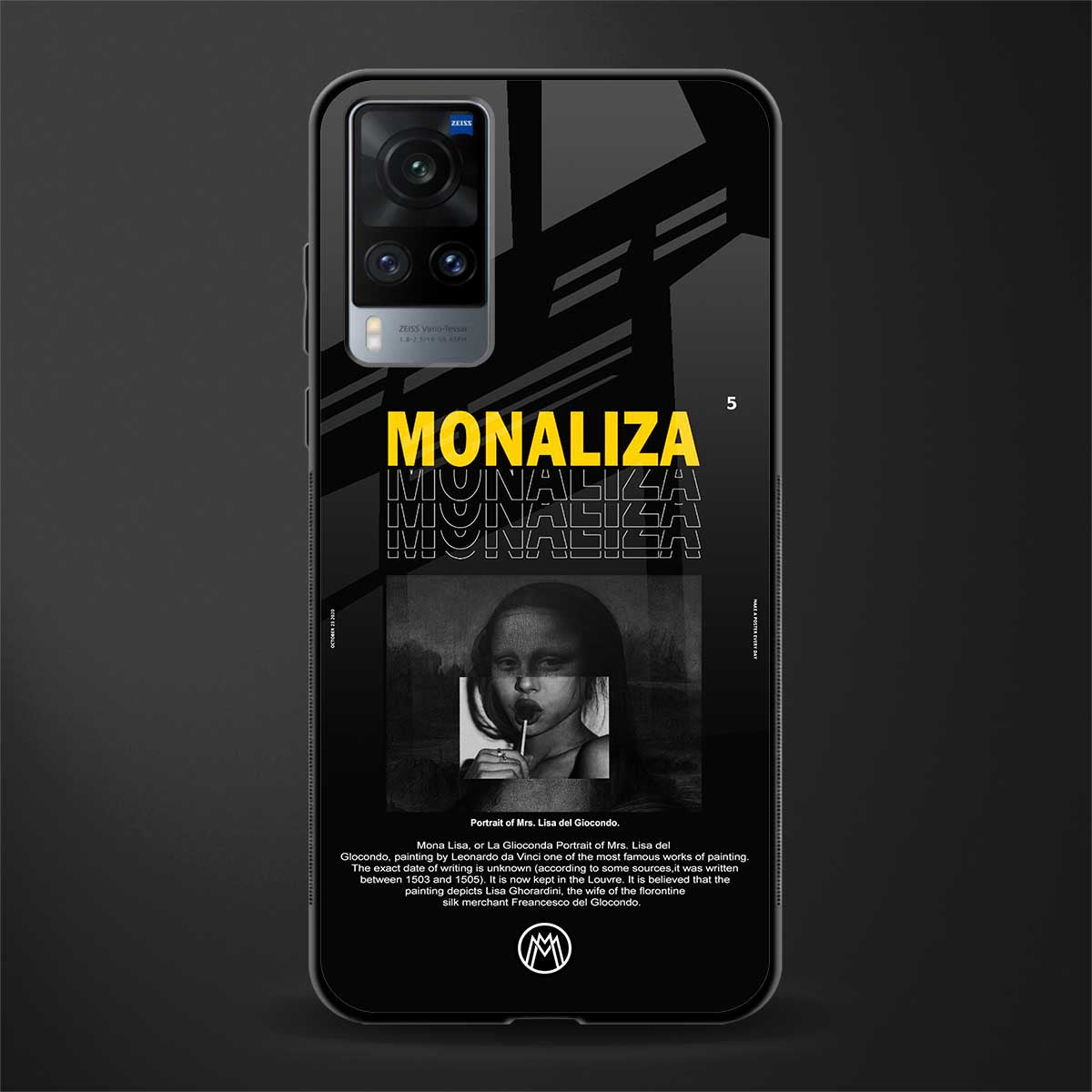 lollipop monaliza glass case for vivo x60 image