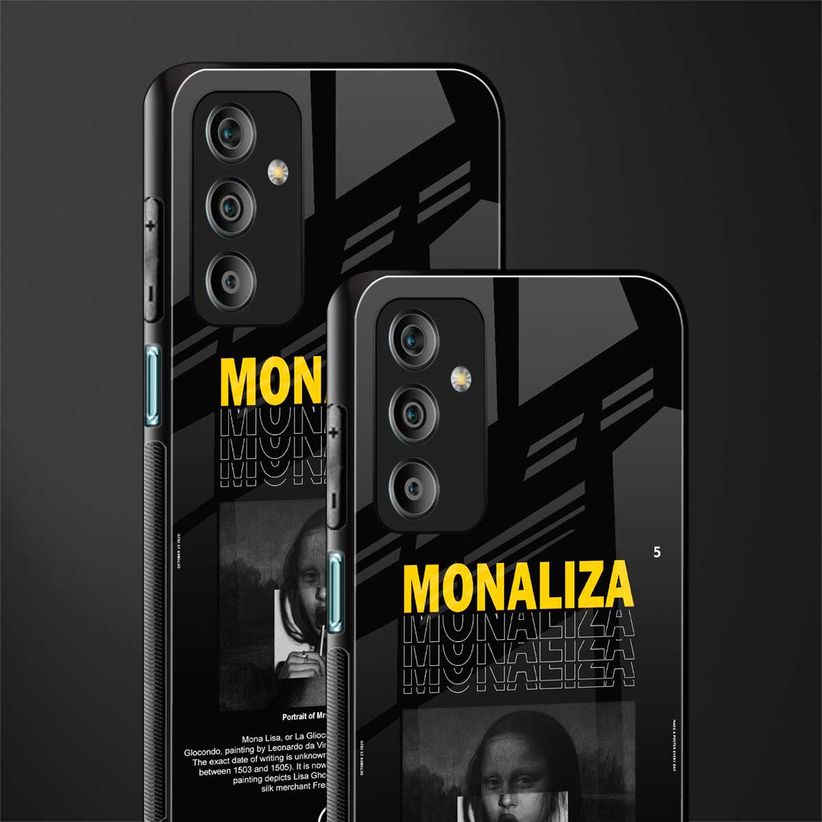 lollipop monaliza back phone cover | glass case for samsung galaxy f23 5g