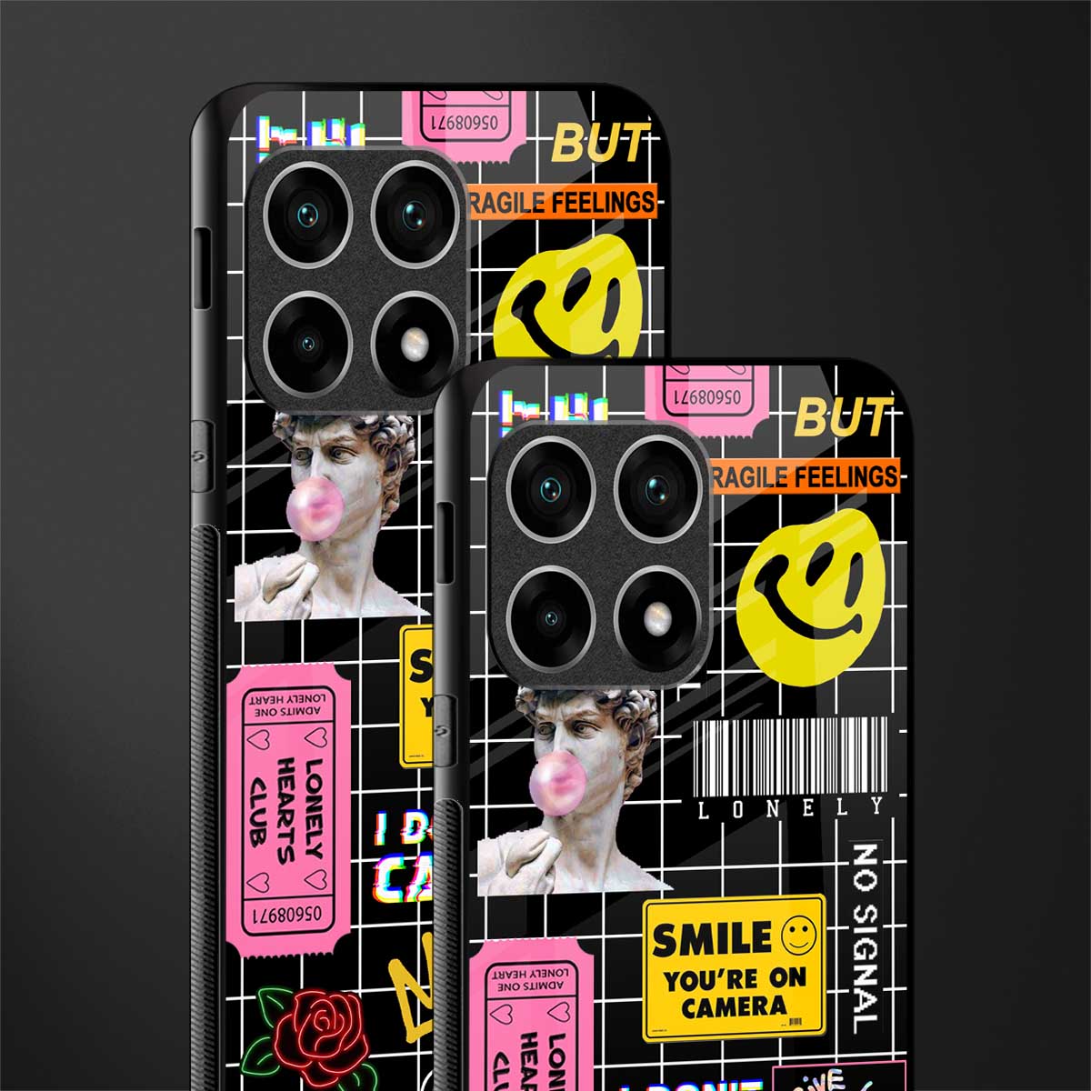 lonely hearts club black glass case for oneplus 10 pro 5g image-2