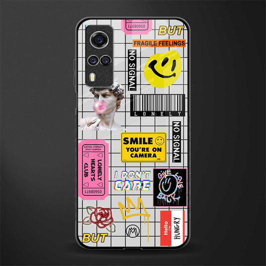lonely hearts club white glass case for vivo y51 image