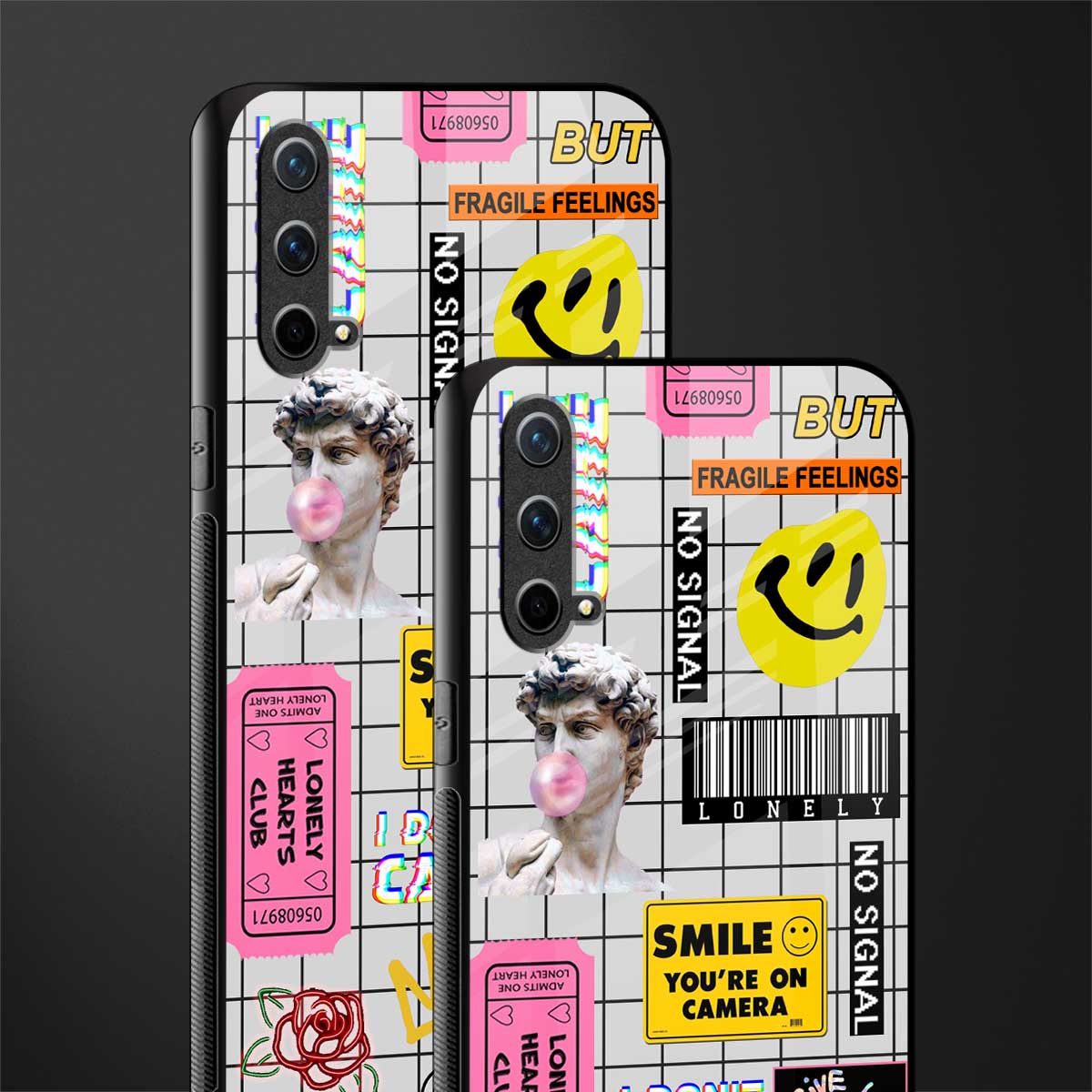 lonely hearts club white glass case for oneplus nord ce 5g image-2