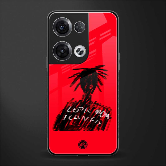 look mom i can fly back phone cover | glass case for oppo reno 8
