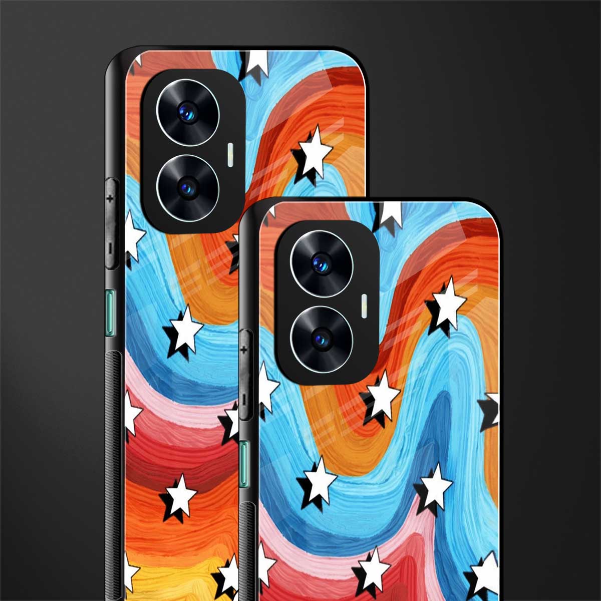 lost in paradise back phone cover | glass case for realme c55