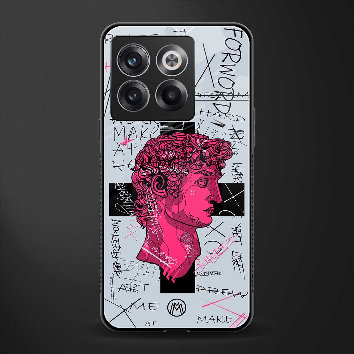 lost in reality david back phone cover | glass case for oneplus 10t