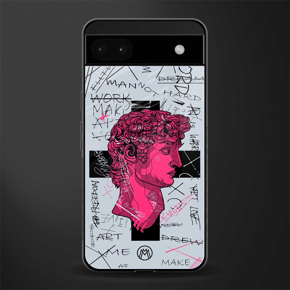 lost in reality david back phone cover | glass case for google pixel 6a