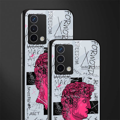 lost in reality david back phone cover | glass case for oppo a74 4g
