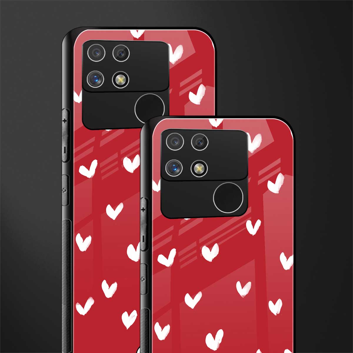 love is love red edition back phone cover | glass case for realme narzo 50a