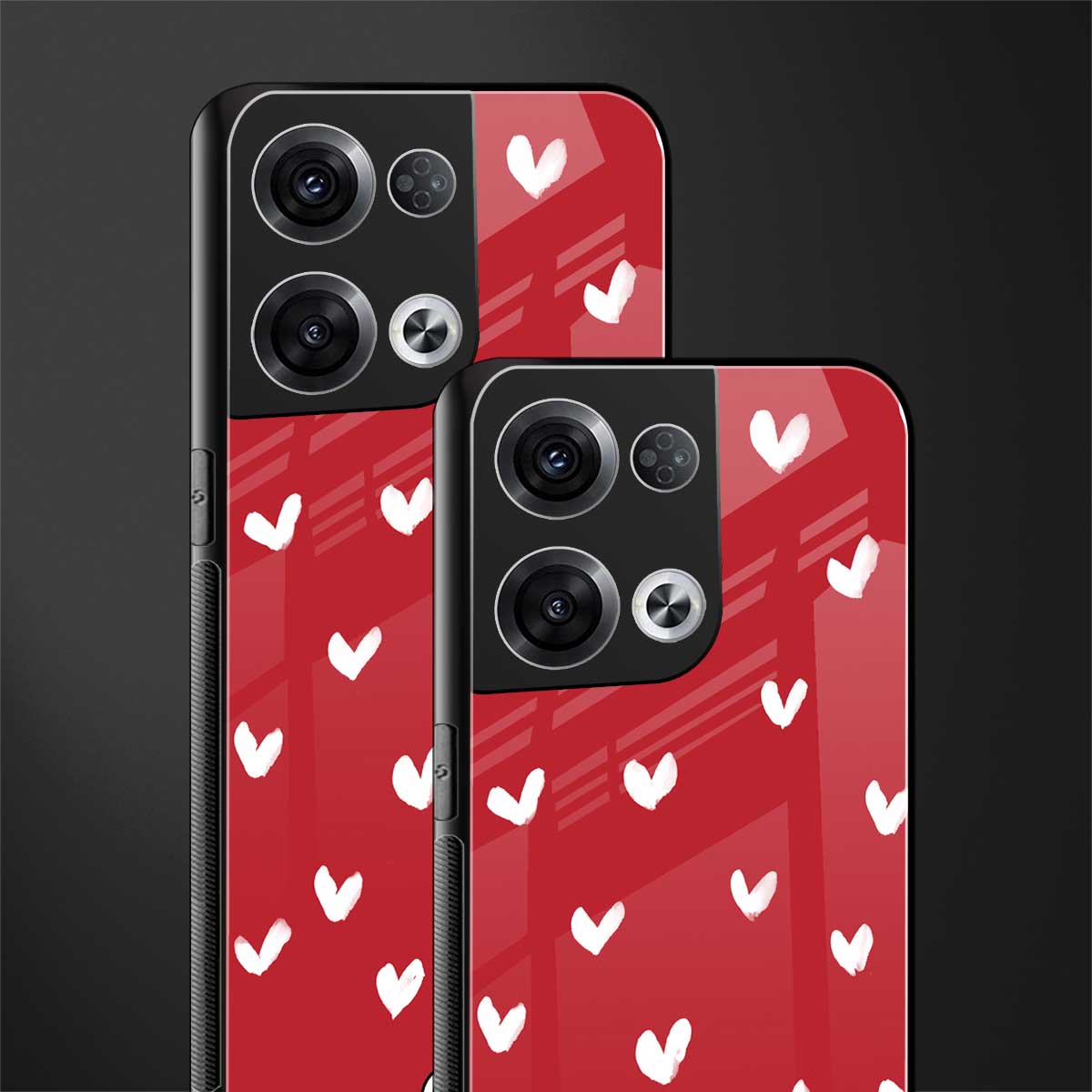 love is love red edition back phone cover | glass case for oppo reno 8
