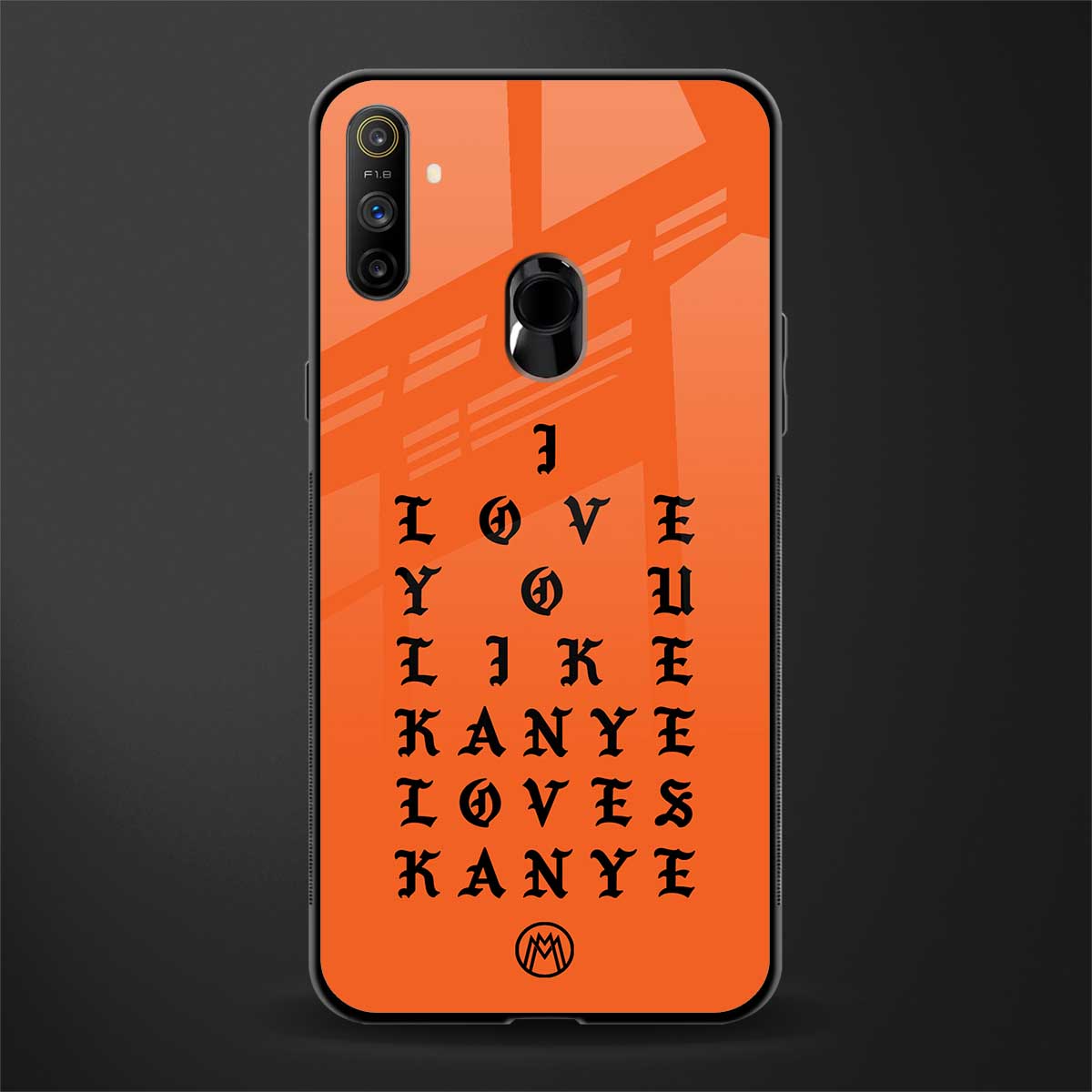 love like kanye glass case for realme narzo 20a image