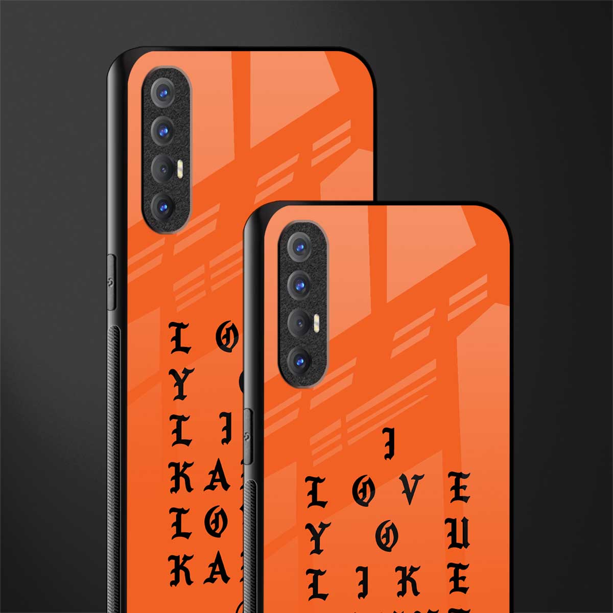 love like kanye glass case for oppo reno 3 pro image-2