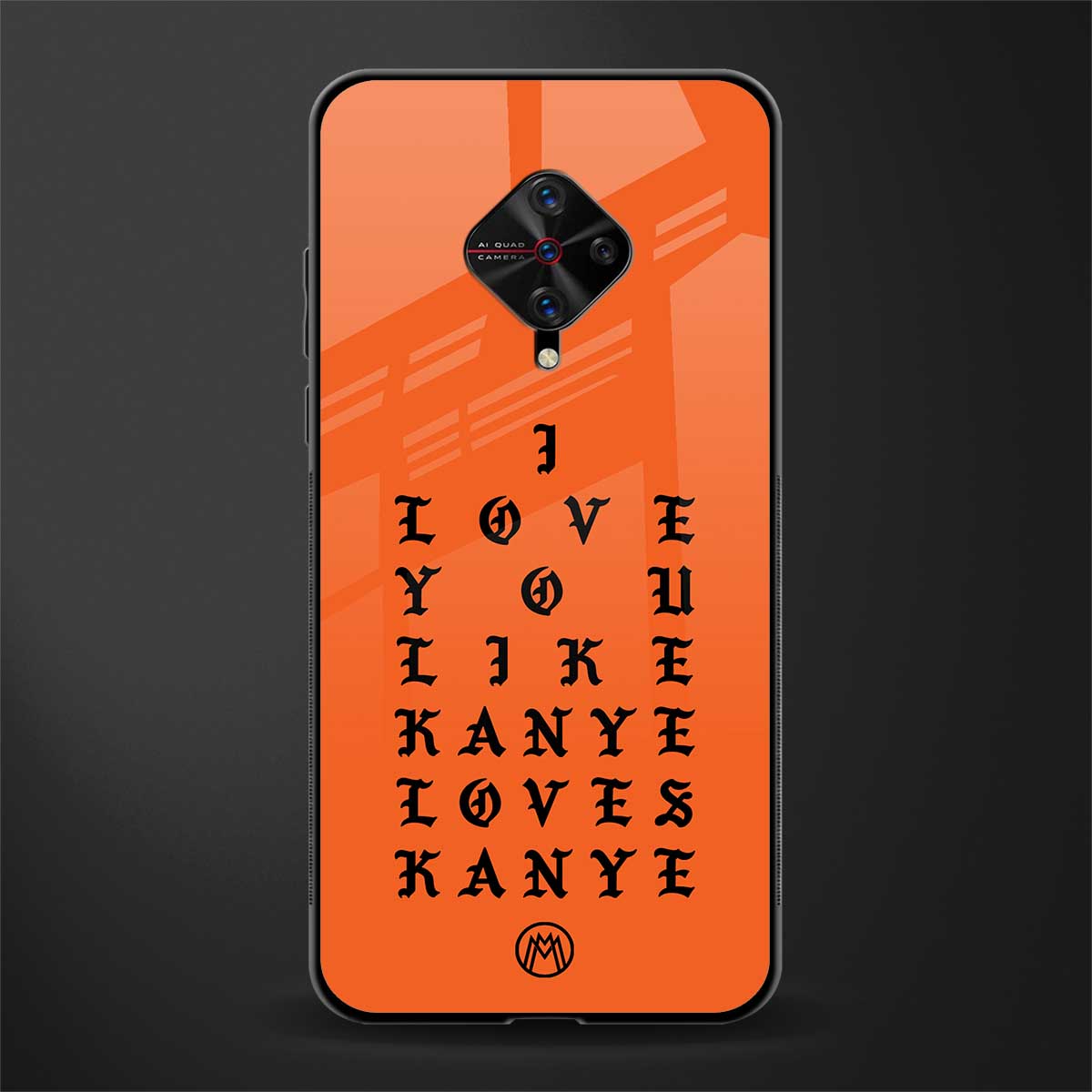love like kanye glass case for vivo s1 pro image