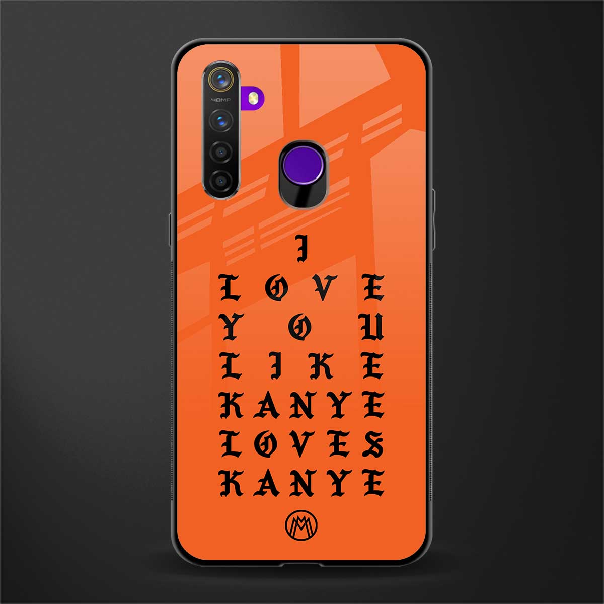 love like kanye glass case for realme 5s image