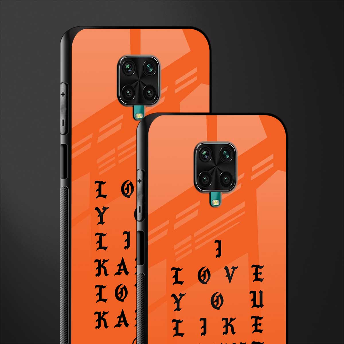 love like kanye glass case for redmi note 9 pro max image-2