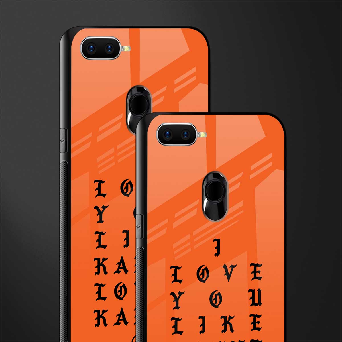 love like kanye glass case for oppo a7 image-2