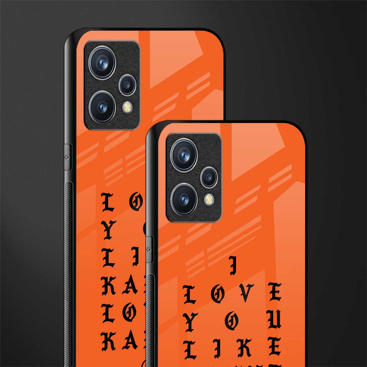 love like kanye glass case for realme 9 pro plus 5g image-2