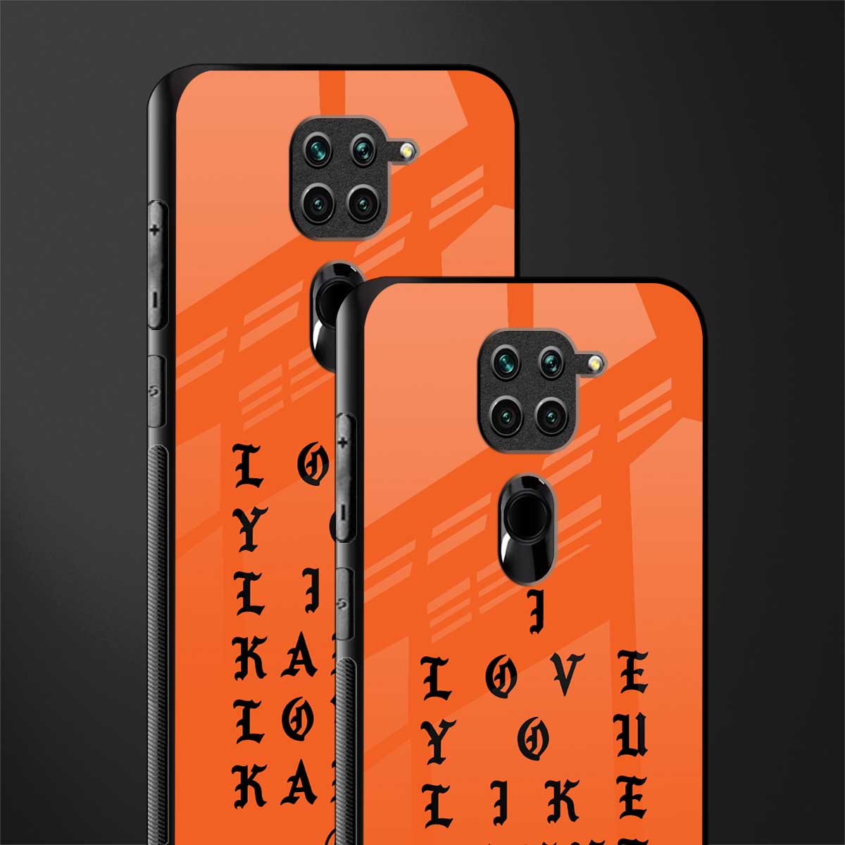 love like kanye glass case for redmi note 9 image-2