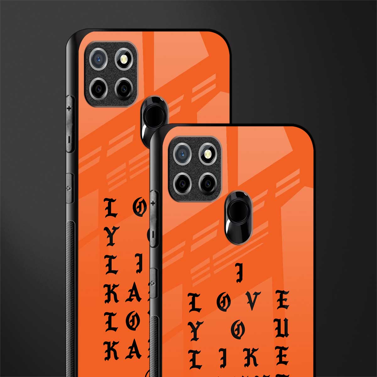 love like kanye glass case for realme narzo 30a image-2