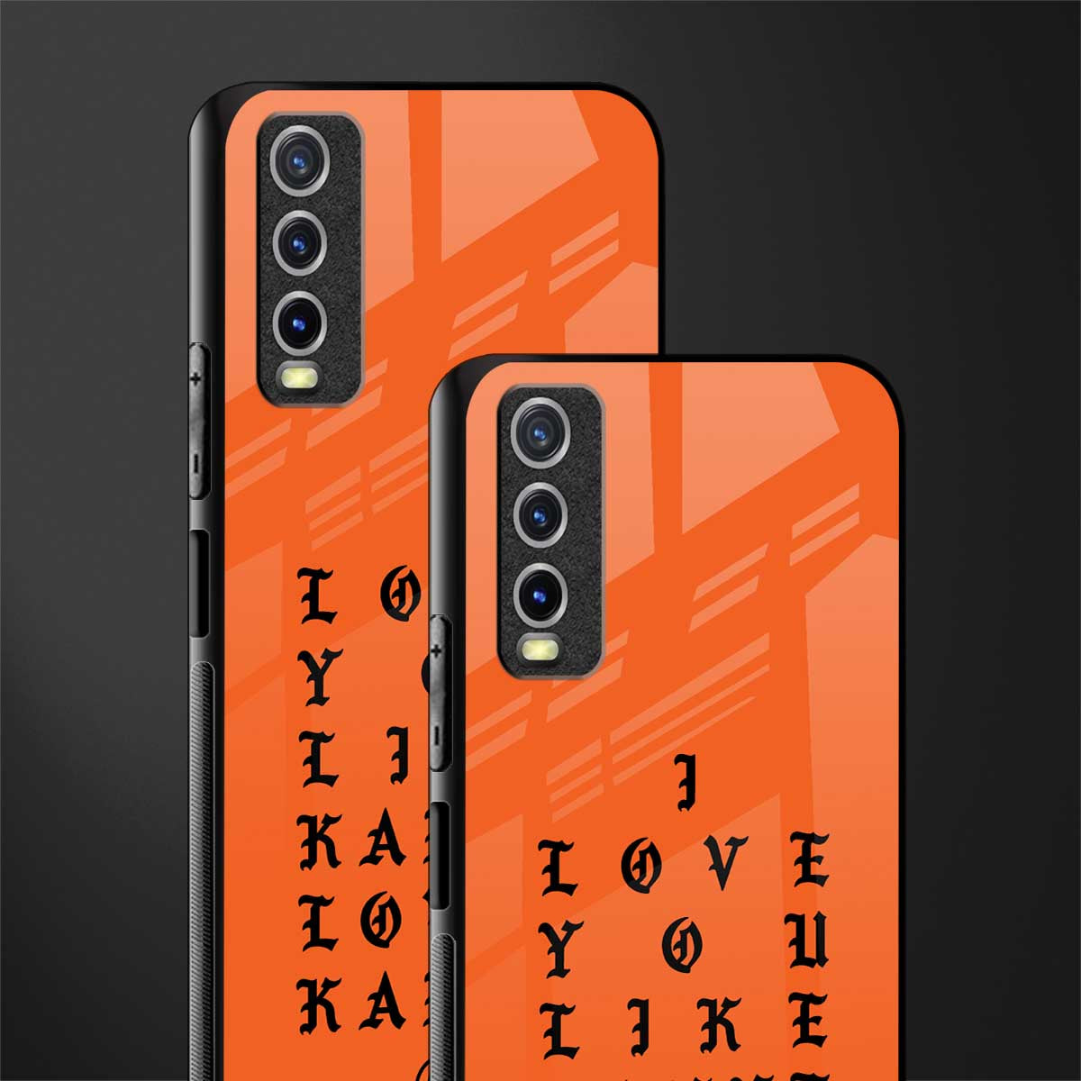 love like kanye glass case for vivo y20 image-2
